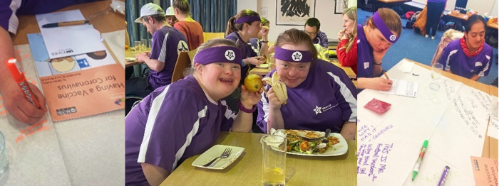 The Purple All Stars at work with University of Hertfordshire researchers